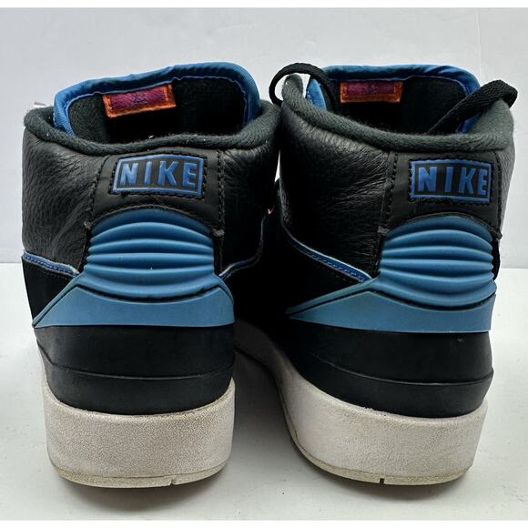 NIKE AIR JORDAN II 2 Retro BG Radio Raheem Size 7Y Black Blue White 834276-015 - Picture 4 of 10